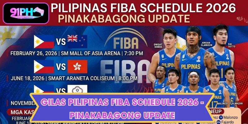 Gilas Pilipinas FIBA schedule 2026 - Pinakabagong Update