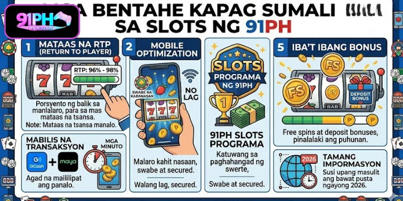 Mga Bentahe ng Pagsali sa Slots ng 91PH