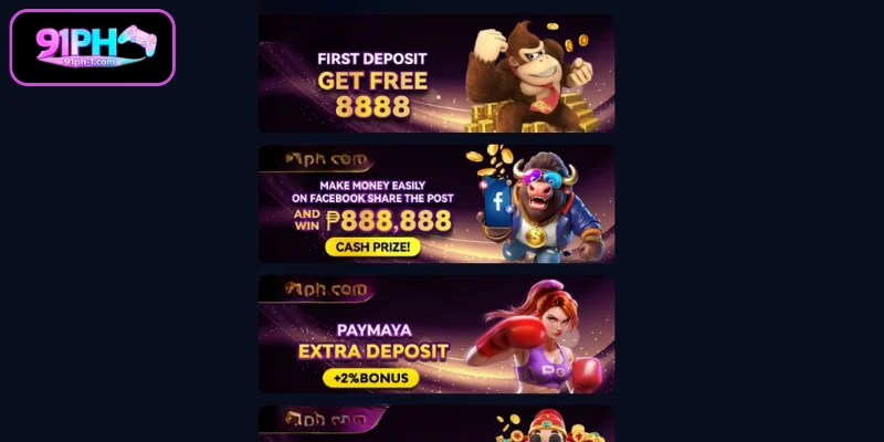 Mga Kasalukuyang Promosyon 91PH