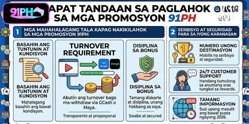 Mga Mahahalagang Tala Kapag Nakikilahok sa mga Promosyon 91PH