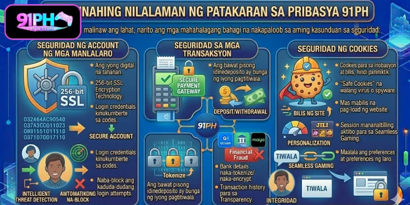 Mga Nilalaman ng Patakaran sa Pribasya 91PH