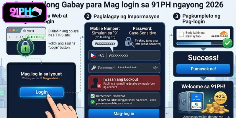 Paano epektibong mag-login sa 91PH